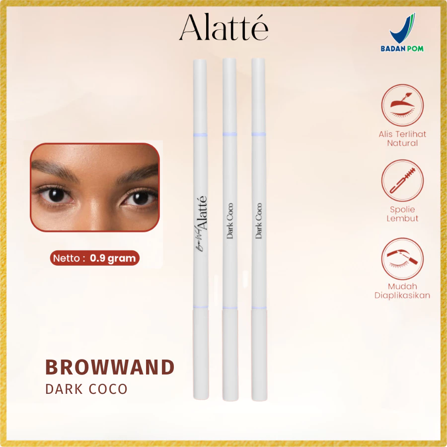 Alatte - Dark Coco Brow Wand Pensil Alis / Eye Brow Mechanic