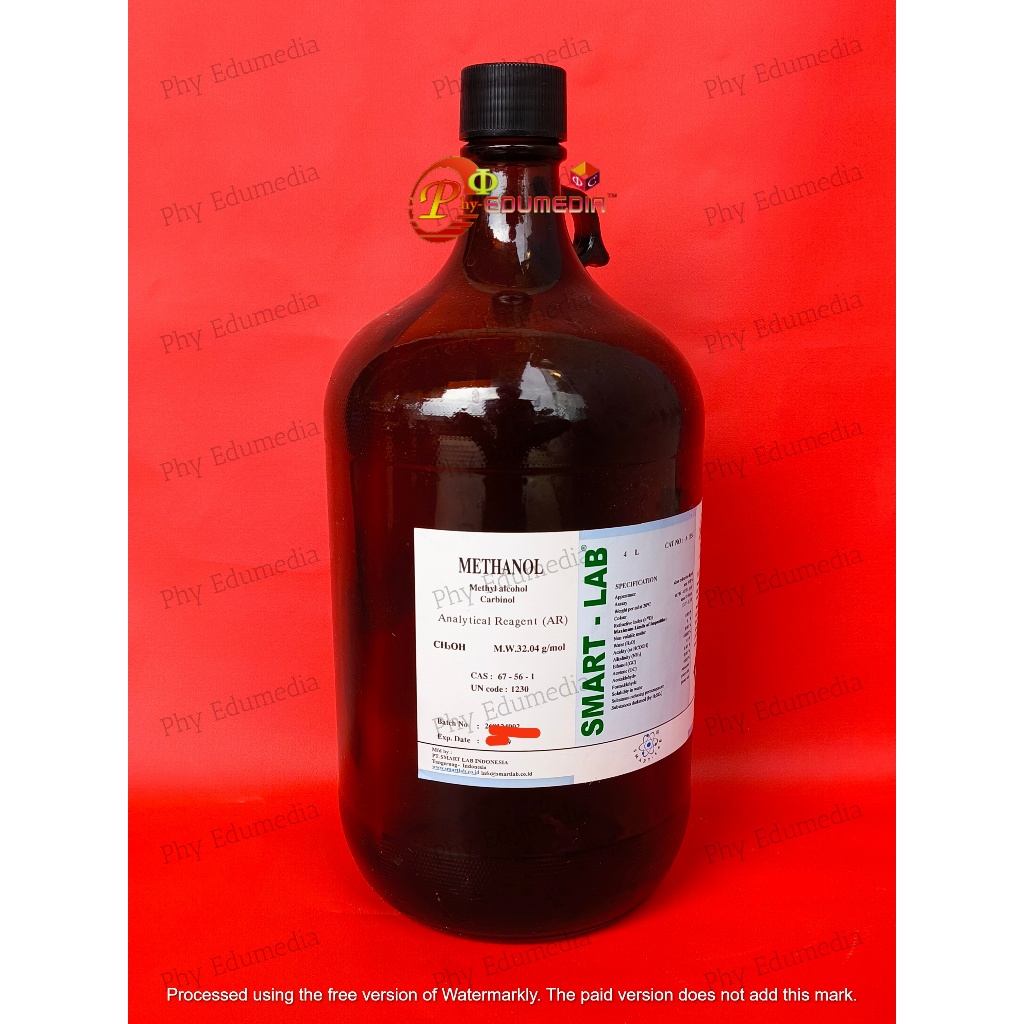 Jual Metanol / CH3OH / Methanol Pro Analysis Smartlab 100ml | Shopee ...