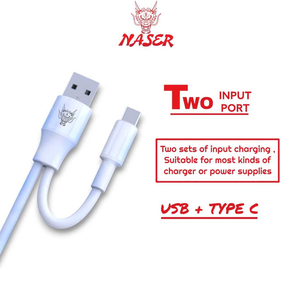 Jual NASER KABEL KK-08 2IN1 3IN1 / Kabel Data Charger 1.2 Meter / Kabel ...