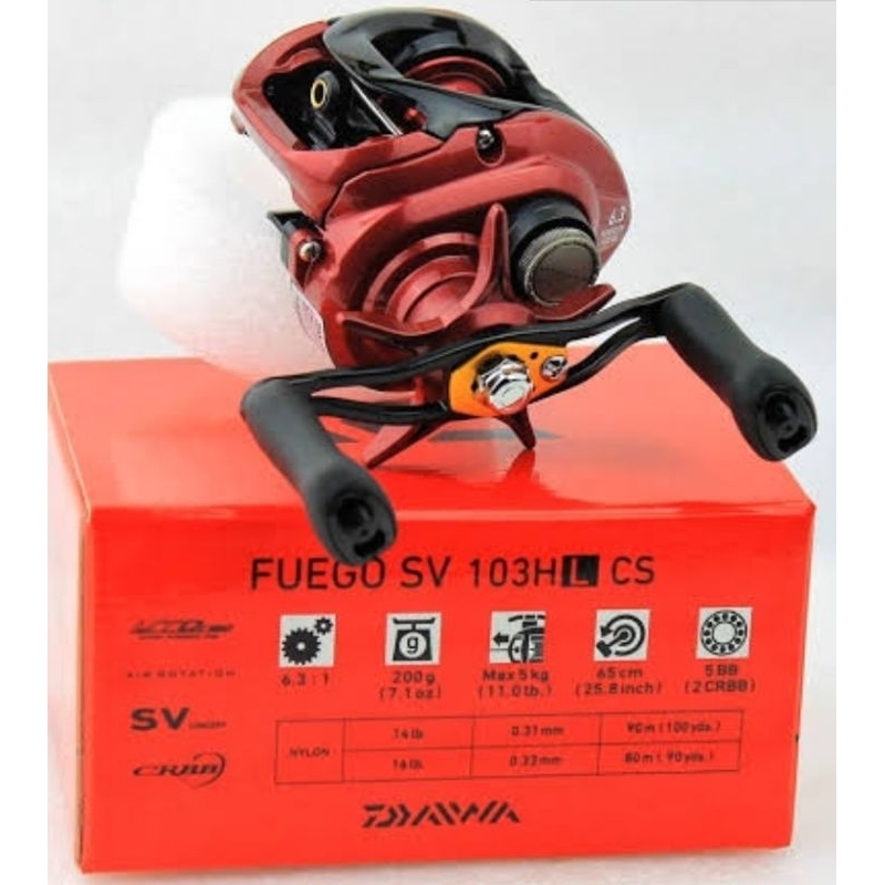 Jual Reel BC Daiwa FUEGO SV 103SHL SV 103HL CT 100XS-L |ft