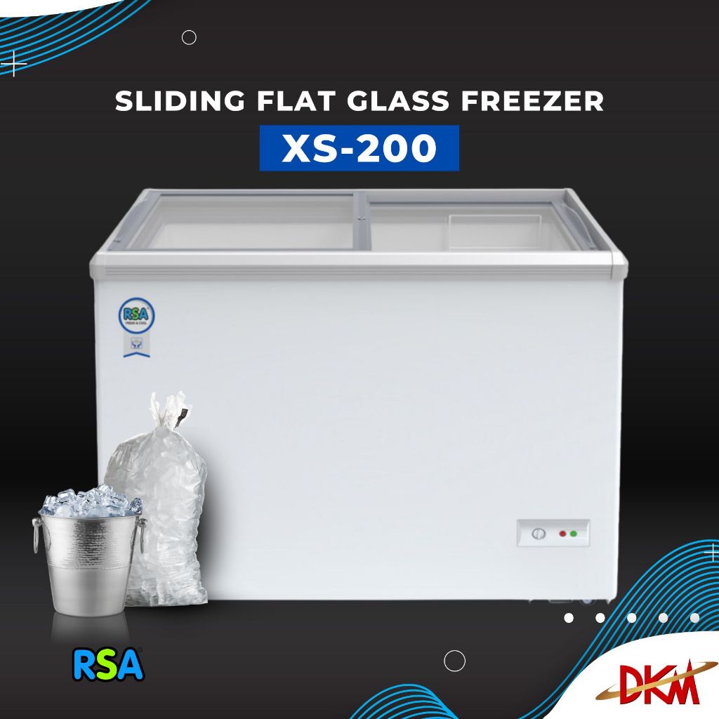 Jual RSA Sliding Chest Freezer 171 Liter XS-200 | Shopee Indonesia