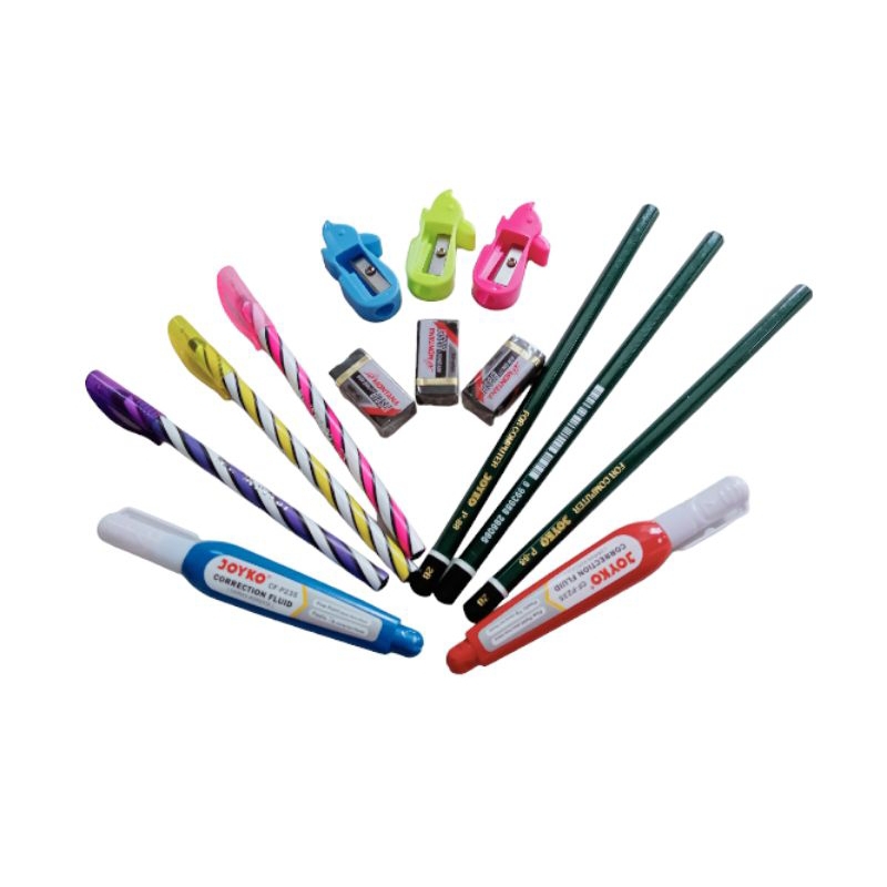 Jual Paket Alat Tulis Sekolah / Alat Tulis Kantor (Ballpoint, Pensil ...
