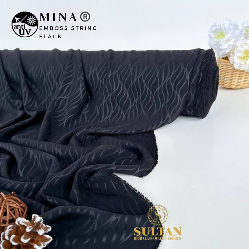 Jual KAIN MINA ANTI UV SULTAN EMBOSS STRING 50 CM | Shopee Indonesia