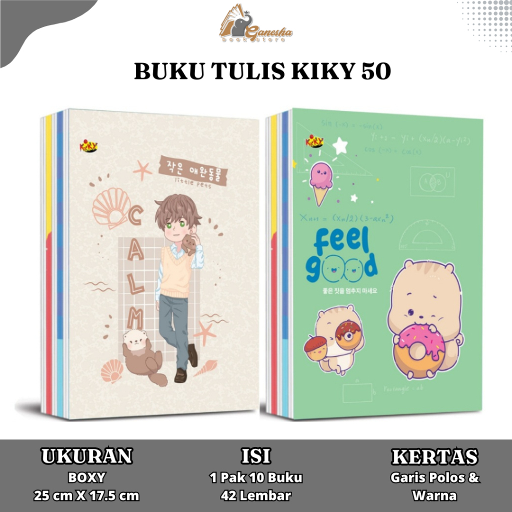 Jual ATK Buku Tulis 42 Lembar Buku Tulis Boxy Besar Buku Tulis Kiky ...