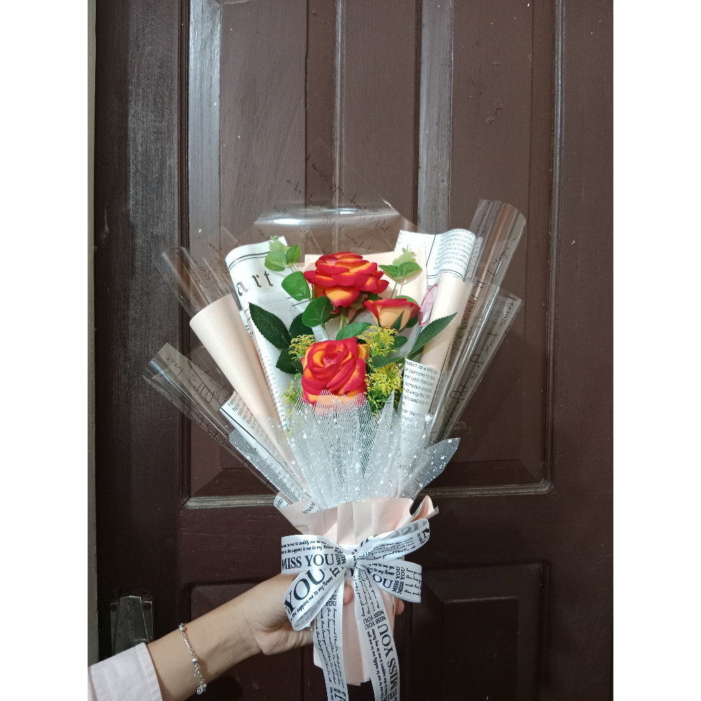 Jual Buket Bunga Mawar Artifical | Shopee Indonesia