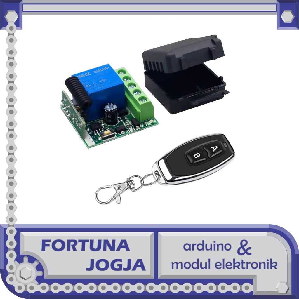 Jual Modul Kontrol Relay 1ch 433MHz DC 12V 10A Remote Control Switch ...