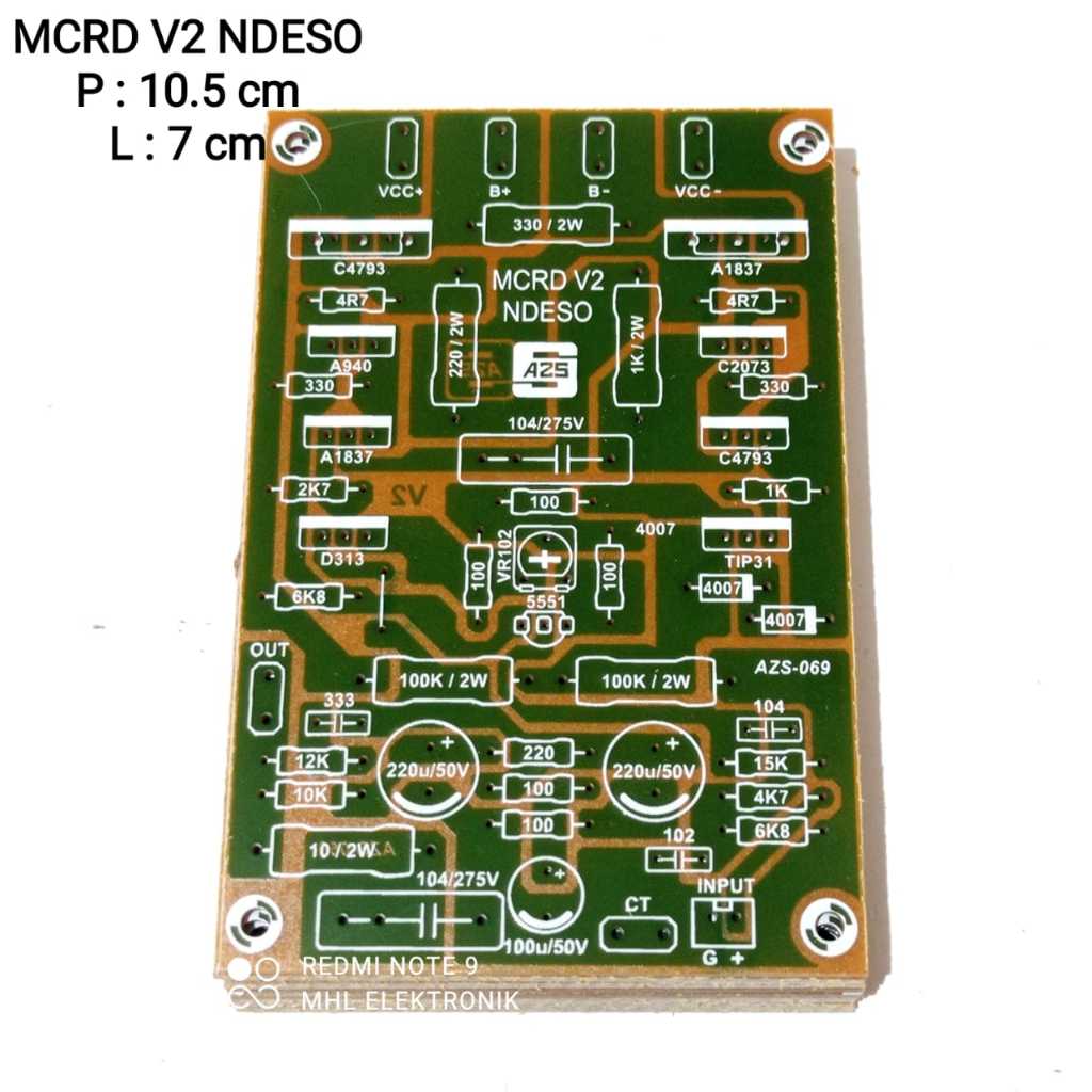 Jual PCB MCRD V2 NDESO Glerr By Sukys PCB Driver Power Amplifier MCRD