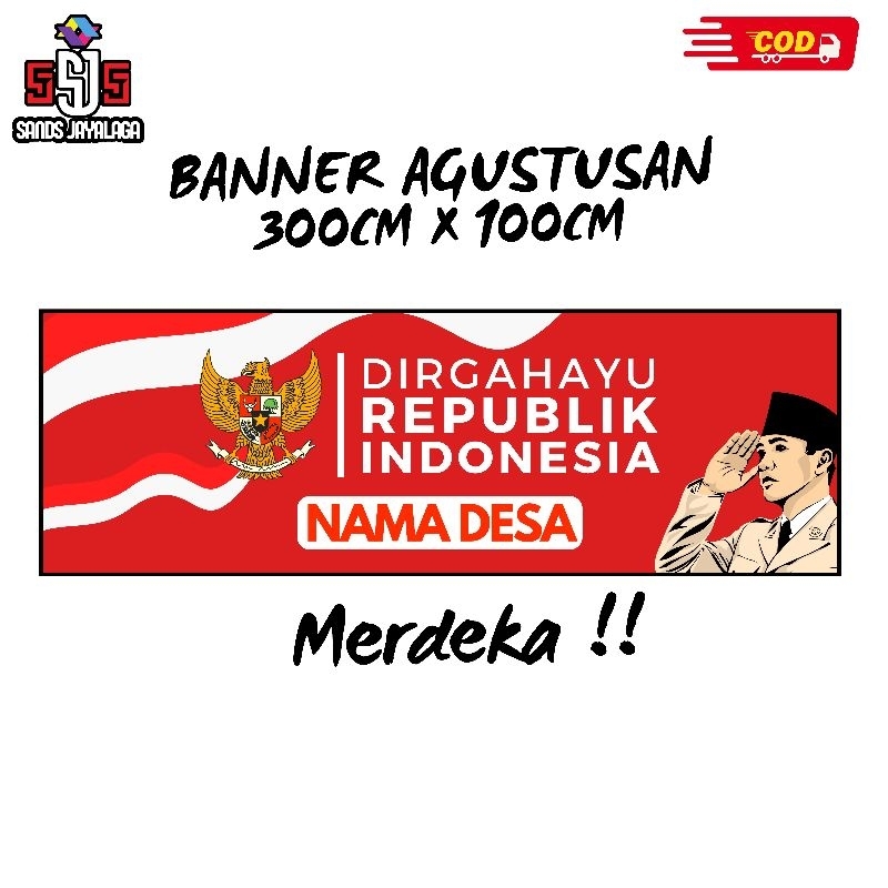 Jual BANNER AGUSTUSAN BANNER CUSTOM BANNER KEMERDEKAAN BANNER DIGRAHAYU ...