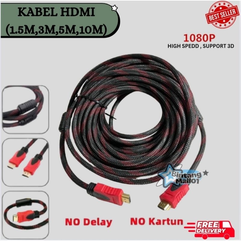 Jual KABEL HDMI TV TO HDMI/1.5M/3M/5M/10M/KABEL SET TOP[ BOX/KABEL HDMI ...