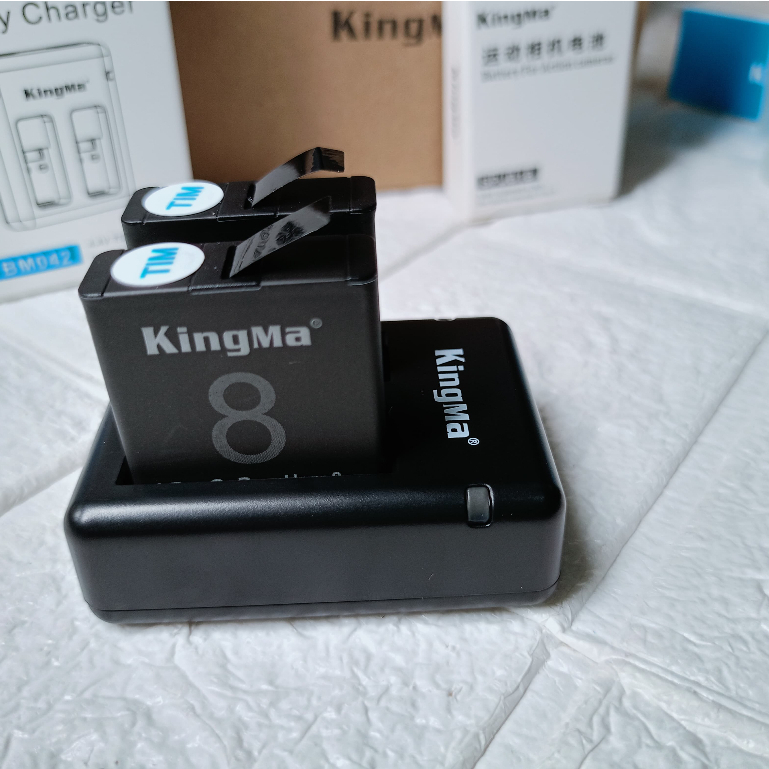 Pack 3 Batteries + Chargeur Triple Pour GoPro Hero 5/6/7 Black - 1680 MAh, Charge Rapide Type-C - 9