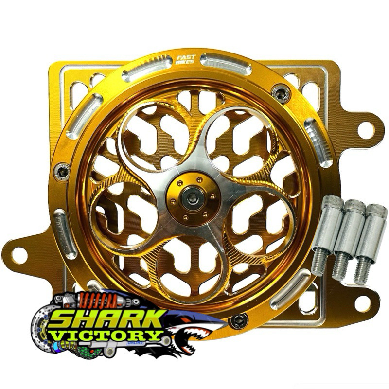 Jual Spinner radiator CYBER full CNC cover kipas fan PNP VARIO 125 ...
