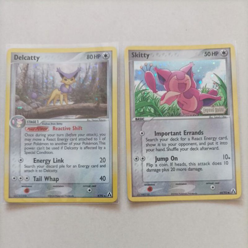 Jual POKEMON SKITTY DELCATTY FOIL SET EX LEGEND MAKER SET | Shopee ...