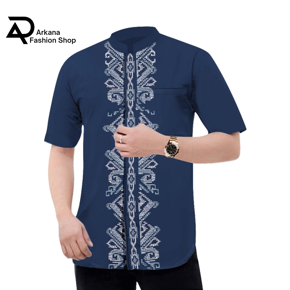 Jual Arkana Fashion Kemeja Koko Kurta Pria Dewasa Lengan Pendek ...