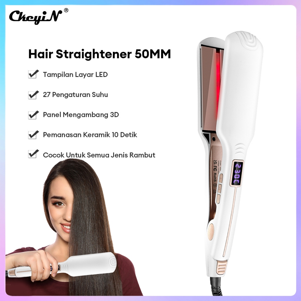 Jual CkeyiN Hair Straightener / Hair Curler 2 In 1 Catok Pelurus Rambut ...