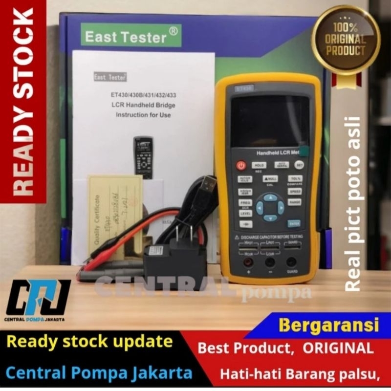 Jual LCR Meter ET430 Bridge Tester Capacitance Inductance Resistance ET ...