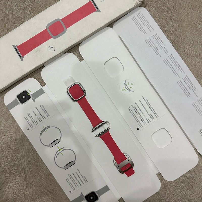 Jual Apple Watch 40mm Peony Pink Leather Modern Buckle M Strap iwatch Kulit 38mm 41mm Shopee Indonesia