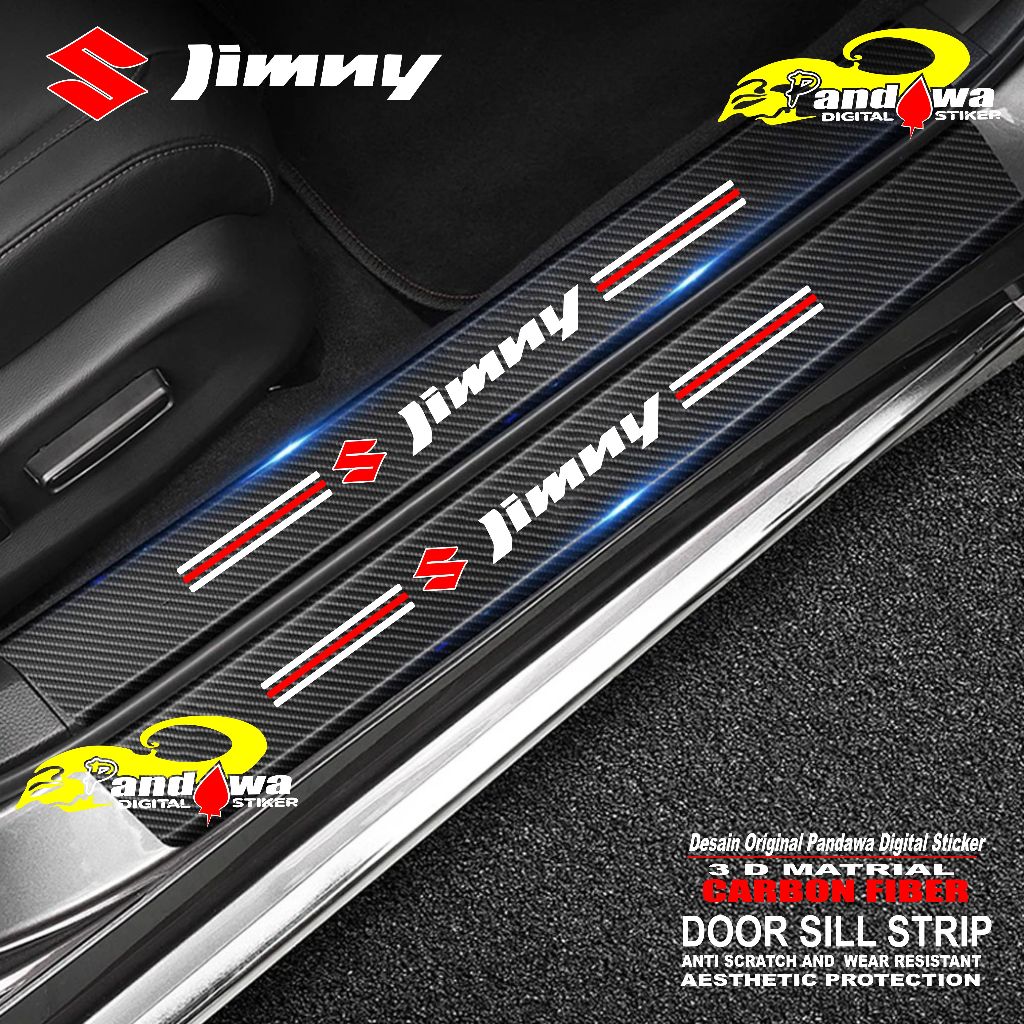 Jual stiker carbon fiber stiker pengaman mobil Jimny Sticker pelindung ...