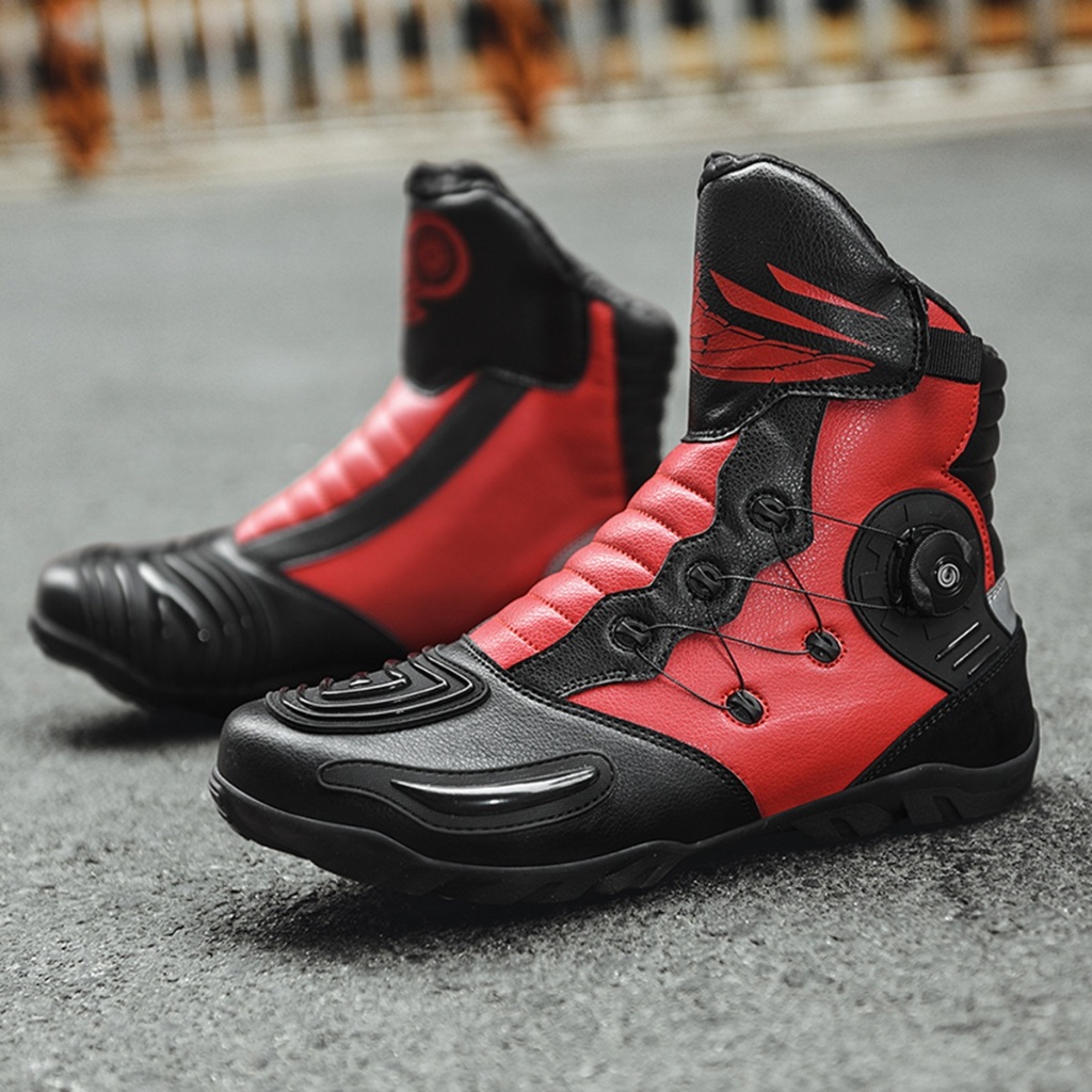 Jual Terbaru Fashion Original Kulit Asli Sepatu Motor Touring Pria ...