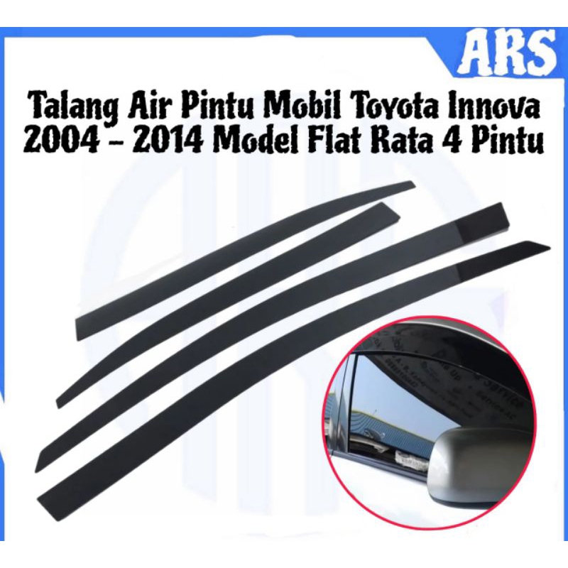 Jual Talang Air Pintu Mobil Toyota Innova 2004 - 2014 Model Flat Rata 4 ...