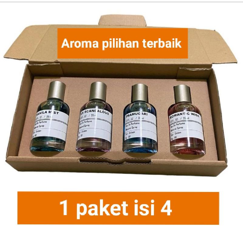 Jual Paket 4 Parfum Pria Wanita Tahan lama 24 jam | | Parfum Tahan 24