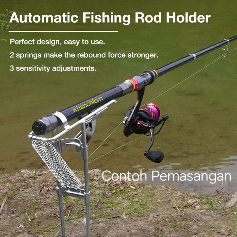 Jual Standar/dudukan/penyangga joran pancing otomatis lixada bracket ...