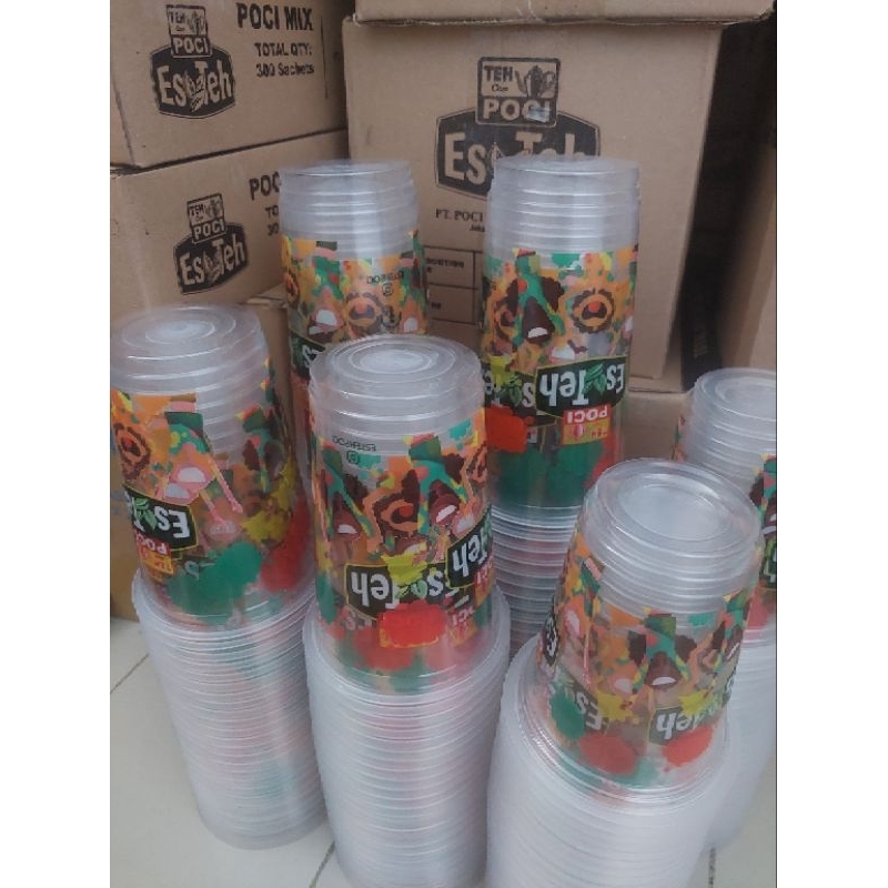 Jual Gelas Teh Poci Original Cup Teh Poci ORI 12oz 16oz 22oz | Shopee ...