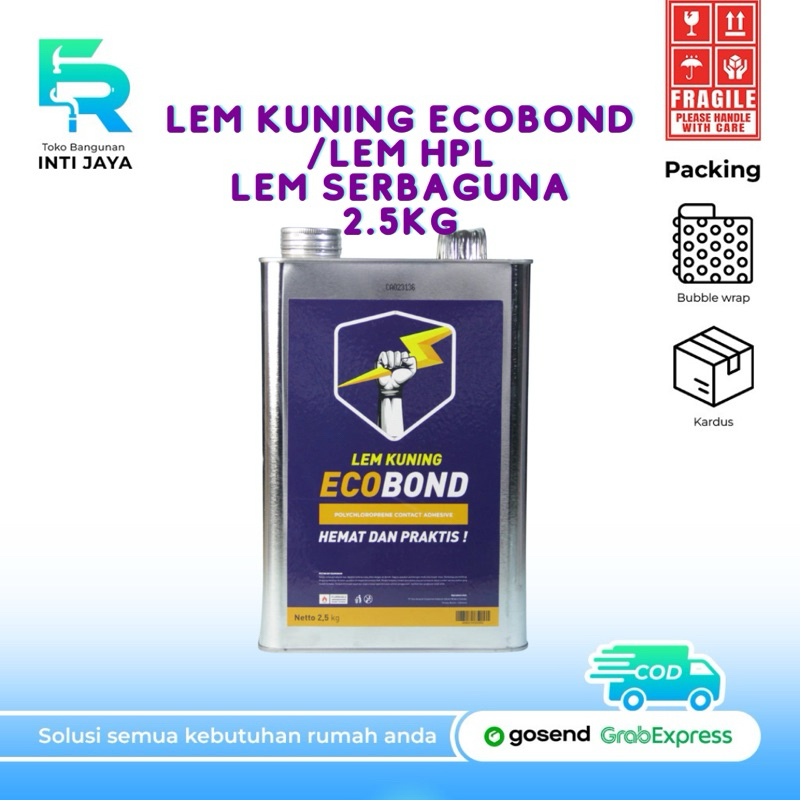 Jual Lem Kuning ECOBOND 2,5kg hemat dan praktis | Shopee Indonesia