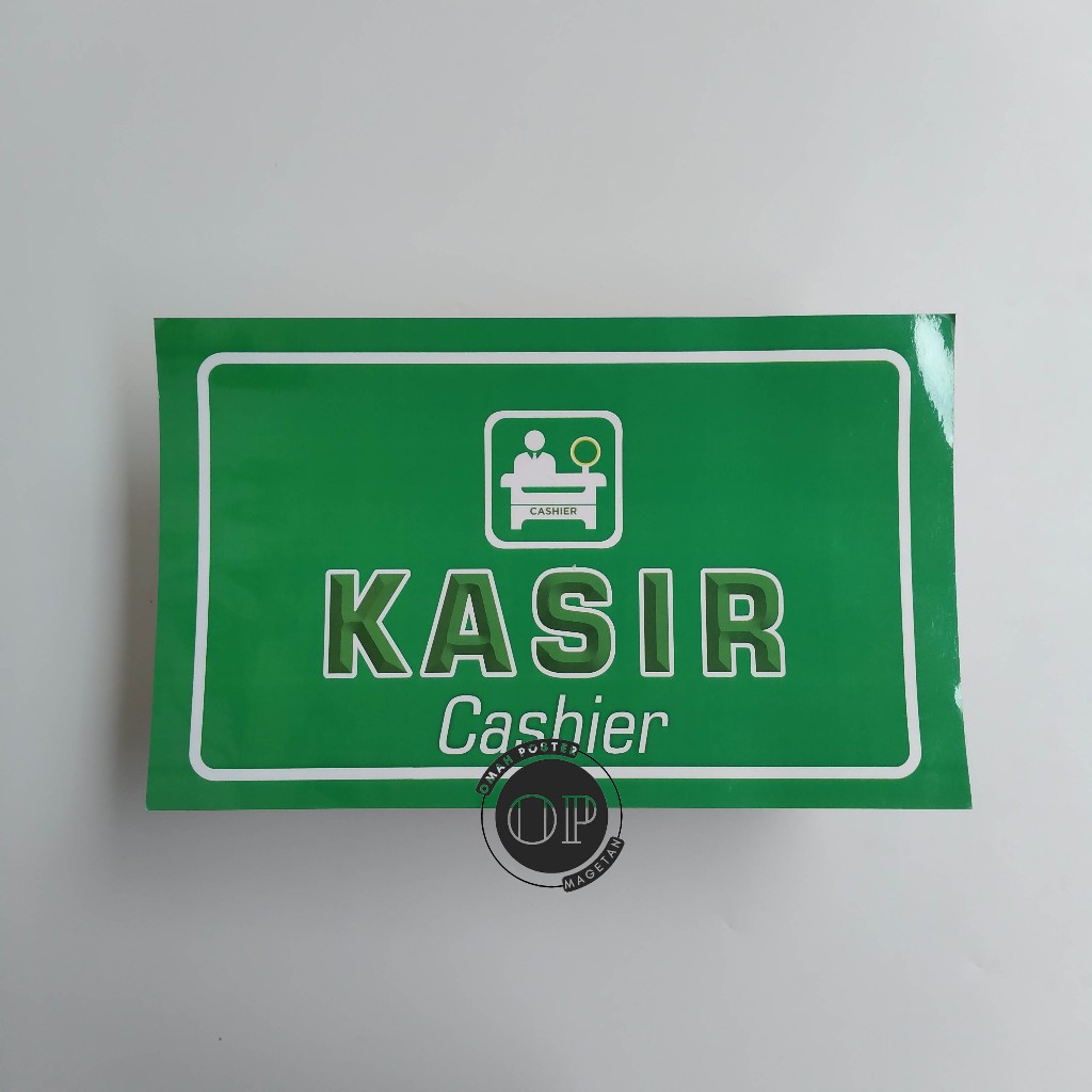 Jual Stiker Kasir - Chasier - Tempat Kasir - Stiker Vinyl | Shopee ...