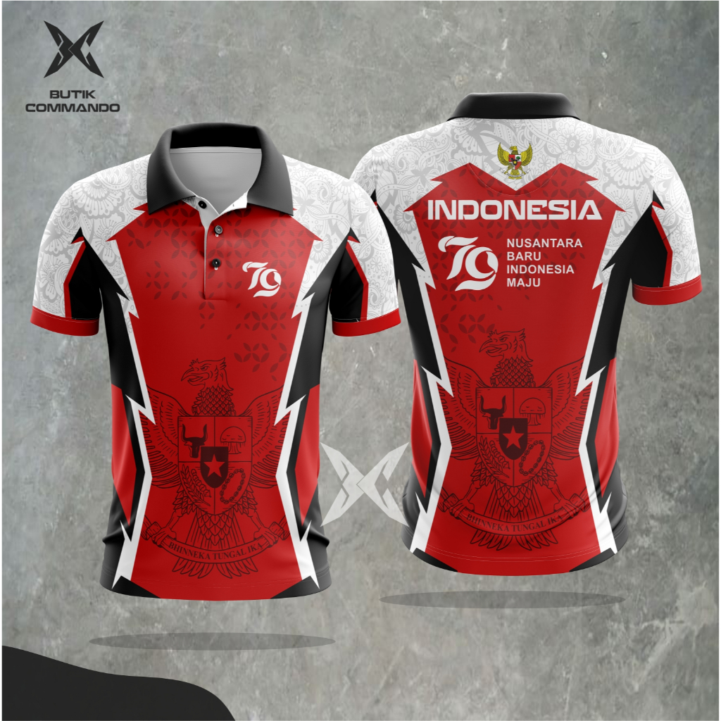 Jual Butik Commando Motif Merah Putih Spesial Kaos Kemerdekaan 17 ...