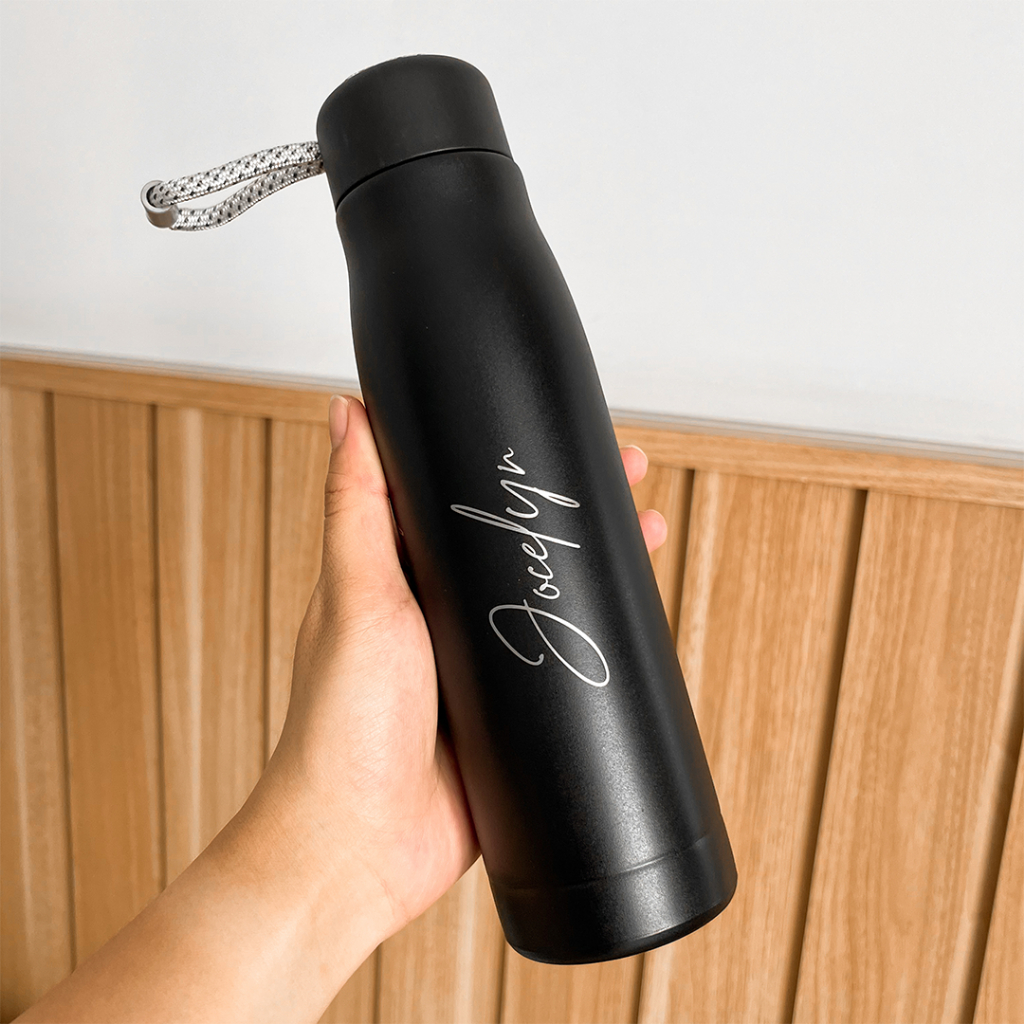 Tumbler Tally Custom Nama Tumblr Stainless Grafir Logo Botol Minum Custom  Tulisan Nama atau Logo