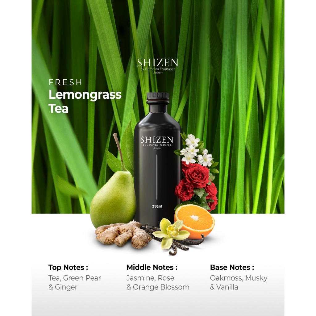 Jual Shizen Fragrance Oil Refill Lemongrass Tea - Isi Ulang Minyak ...