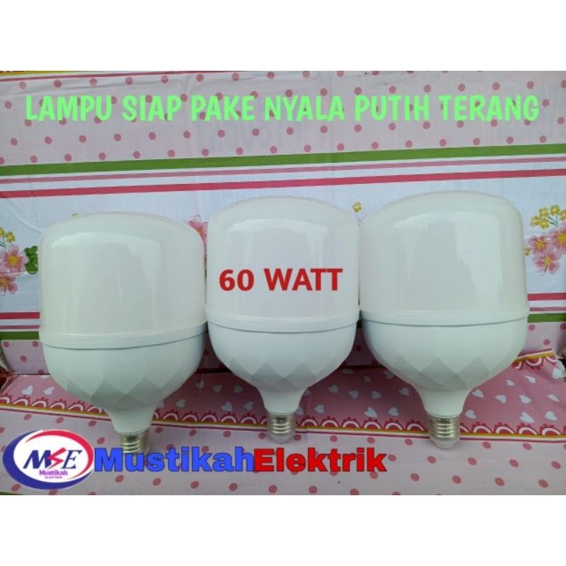 Jual LAMPU LED POLOSAN 60WATT SIAP PAKAI | Shopee Indonesia
