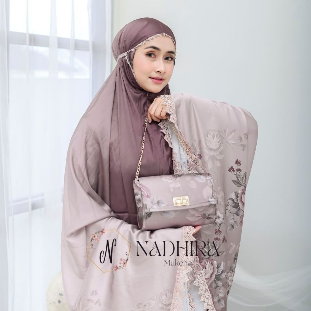 Mukena Dewasa Armani Silk Premium 2in1 Renda Aghnia Series