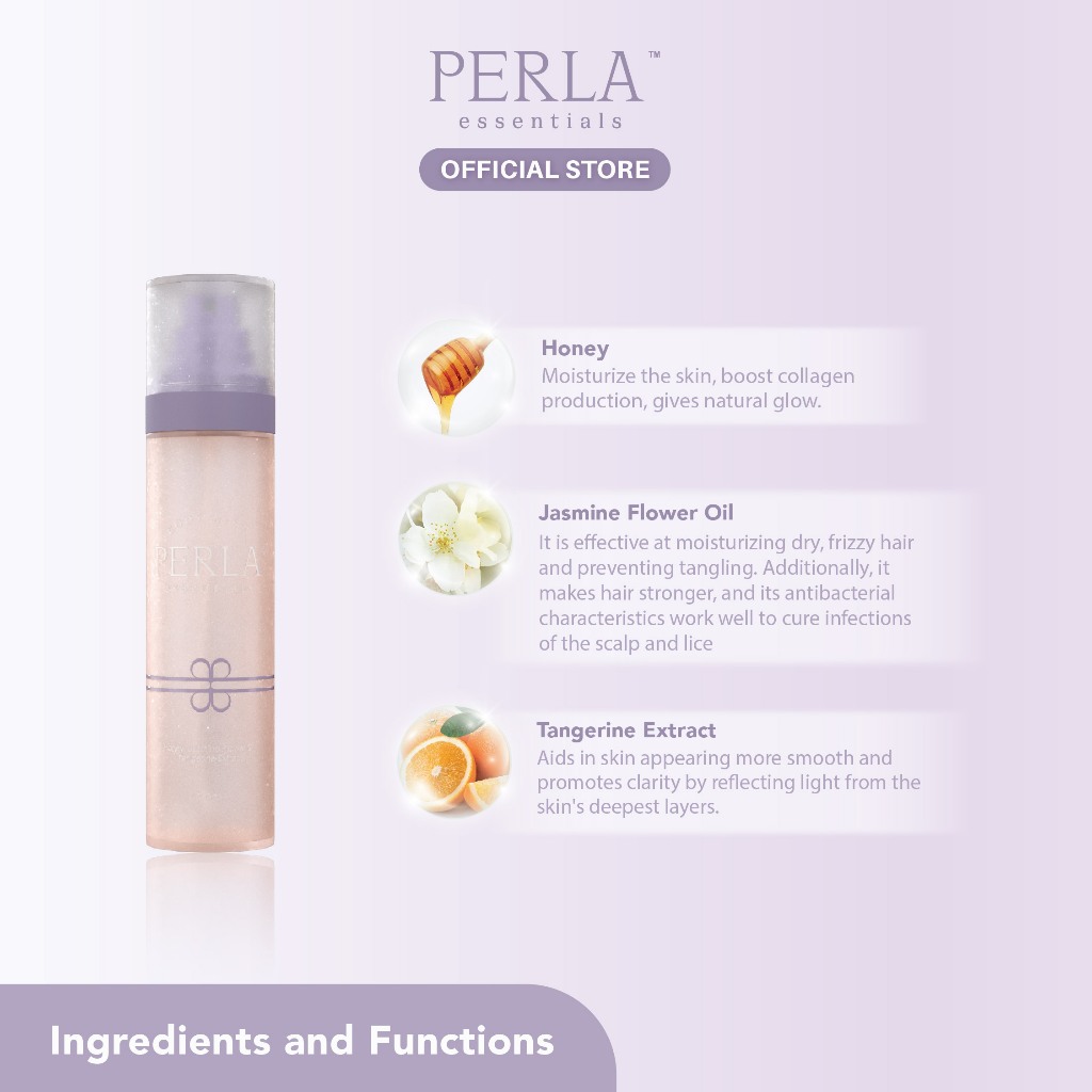 Jual PERLA Essentials Body Cream 300 ml & Body Mist 150 ml | Shopee ...