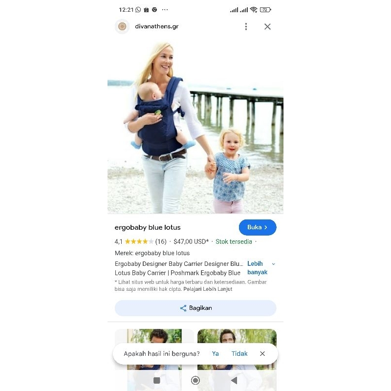 Jual ergobaby blue lotus Shopee Indonesia