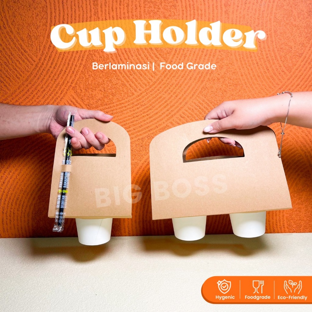 Jual Paper Cup Holder Take Away All Size Single Cup Double Cup Laminasi ...