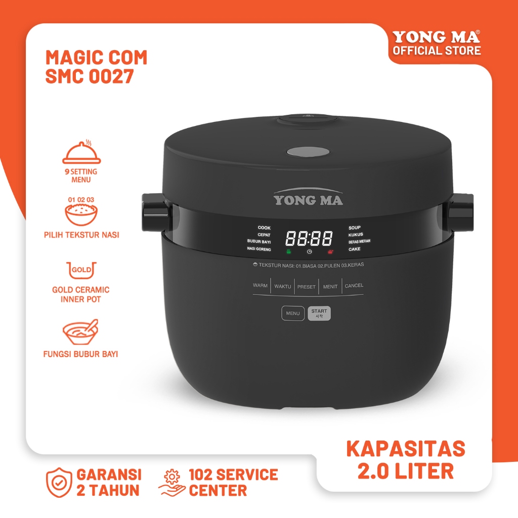 YONG MA | Digital Rice Cooker / MAGIC COM SMC 0027 (2.0lt)