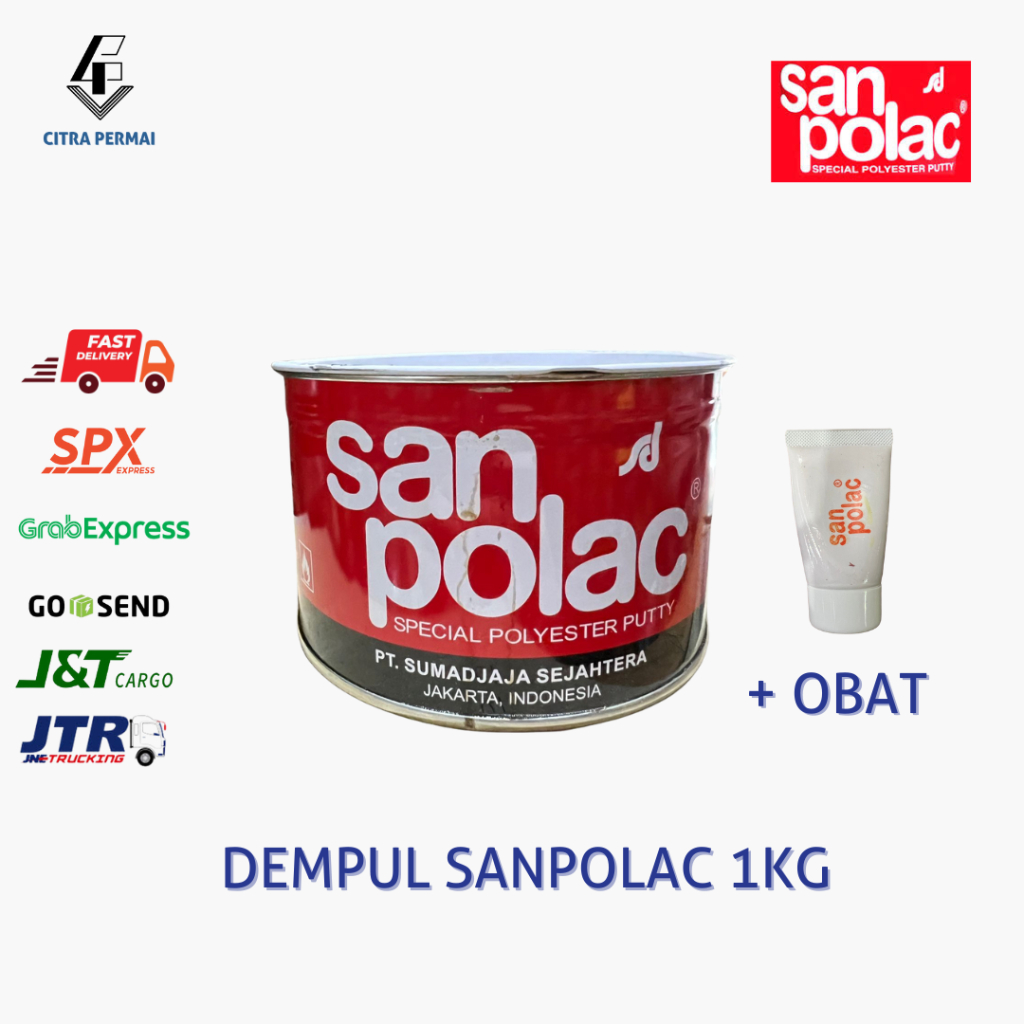 Jual DEMPUL SANPOLAC 1KG. DEMPUL SERBAGUNA UNTUK PLASTIK, DINDING ...