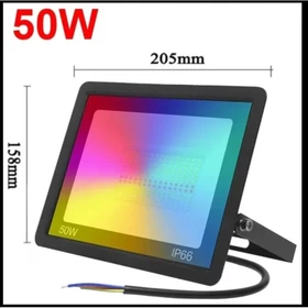 Lampu Sorot Rgb 50W Besar Warna Warni Tebal Emico Hias Taman Panggung Dekorasi Kamar Outdoor