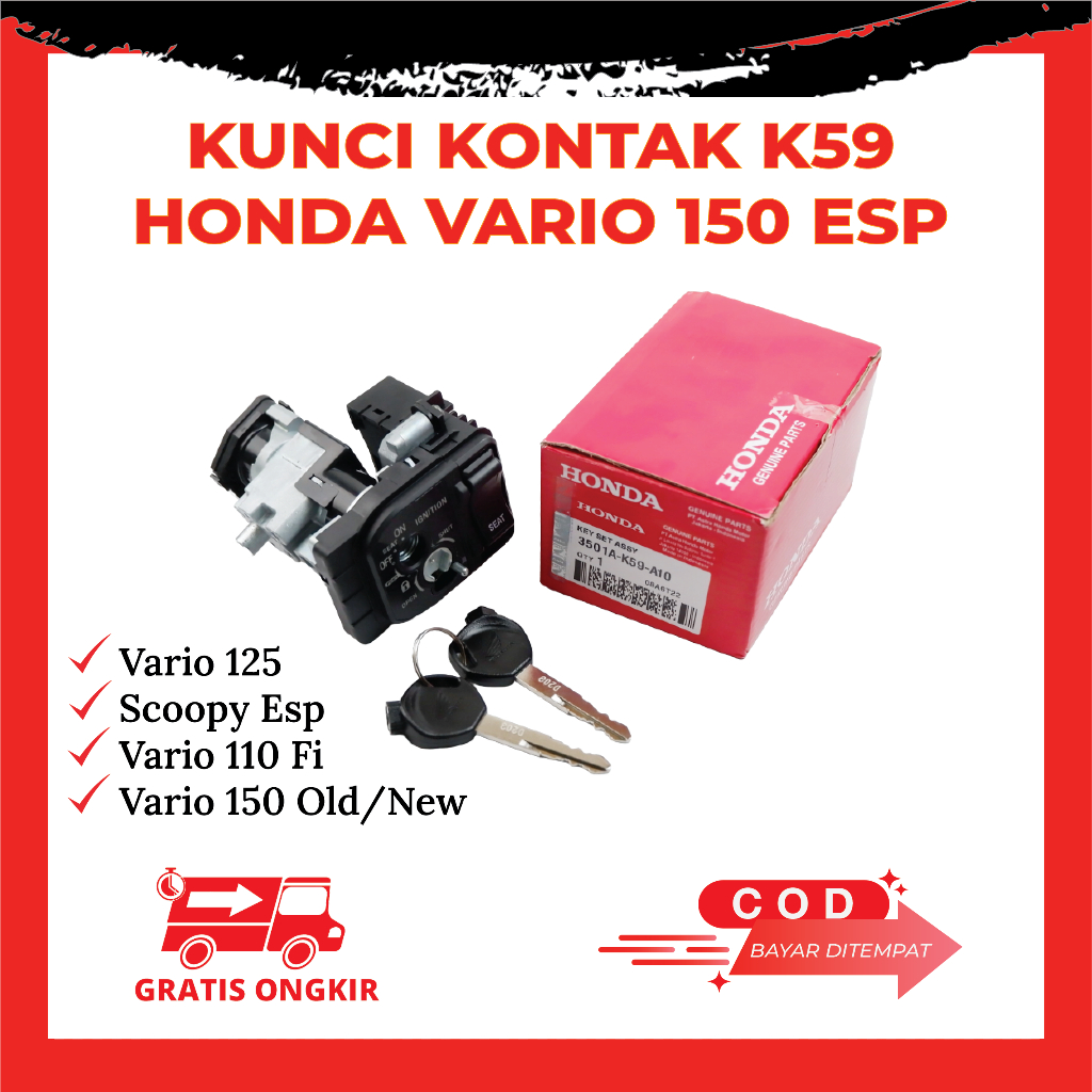 Jual Kunci Kontak Motor Honda Vario Fi Vario Led Vario Scoopy Esp Kode K Shopee