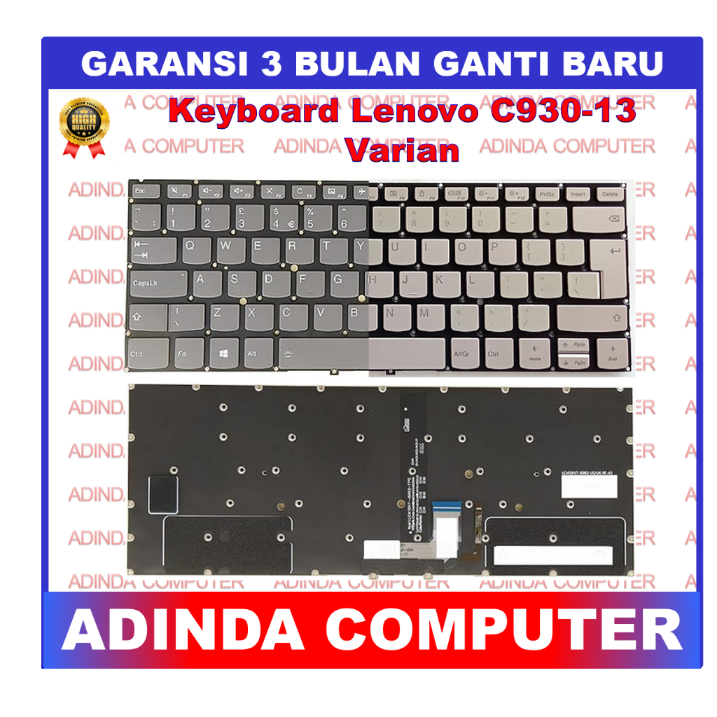 Jual Keyboard Lenovo Yoga C930-13 Flex Pro-13IKB Yoga 7 Pro-13IKB ...