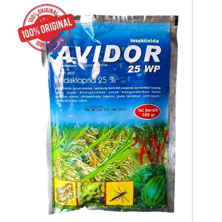 Jual Insektisida AVIDOR 25WP - 100gram Saprotan Utama (100% Original ...