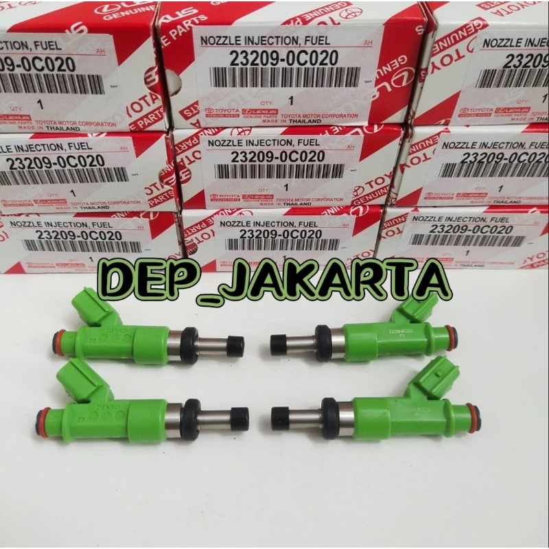 Jual NOZZEL NOSEL INJECTOR INJEKTOR INOVA/FORTUNER/HILUX BENSIN 4 HOLE ...