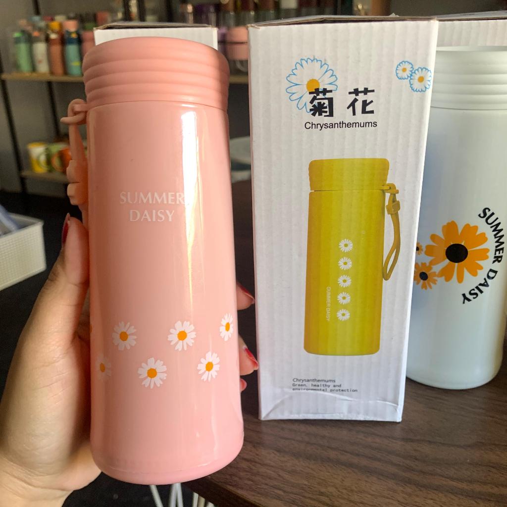 Jual Botol Kaca Daisy Bunga Summer 450ml Box | Shopee Indonesia