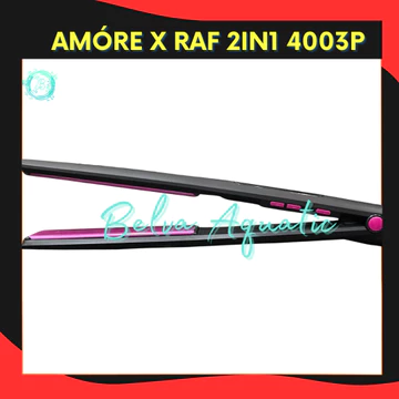 Amóre X Raf 2In1 4003P Catok Rambut Lurus Curly Keriting Catok Fungsional Catokan Salon Catokan