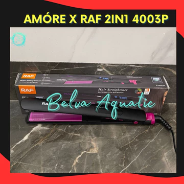 Amóre X Raf 2In1 4003P Catok Rambut Lurus Curly Keriting Catok Fungsional Catokan Salon Catokan