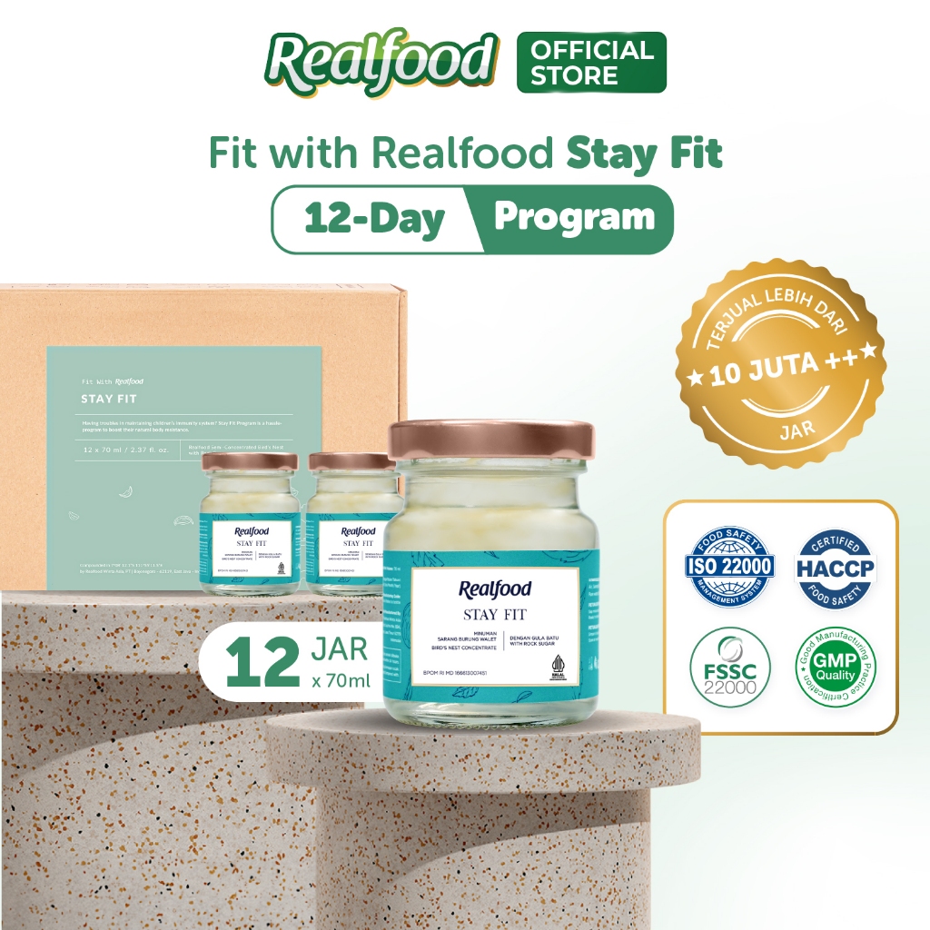 Jual Realfood Stay Fit Minuman Sarang Burung Walet Shopee Indonesia