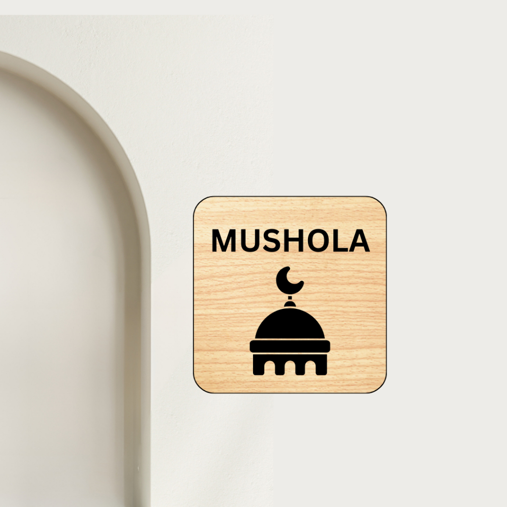 Jual SIGN BOARD MUSHOLA KAYU GRAFIR PAPAN TANDA NAMA PETUNJUK ESTETIK ...