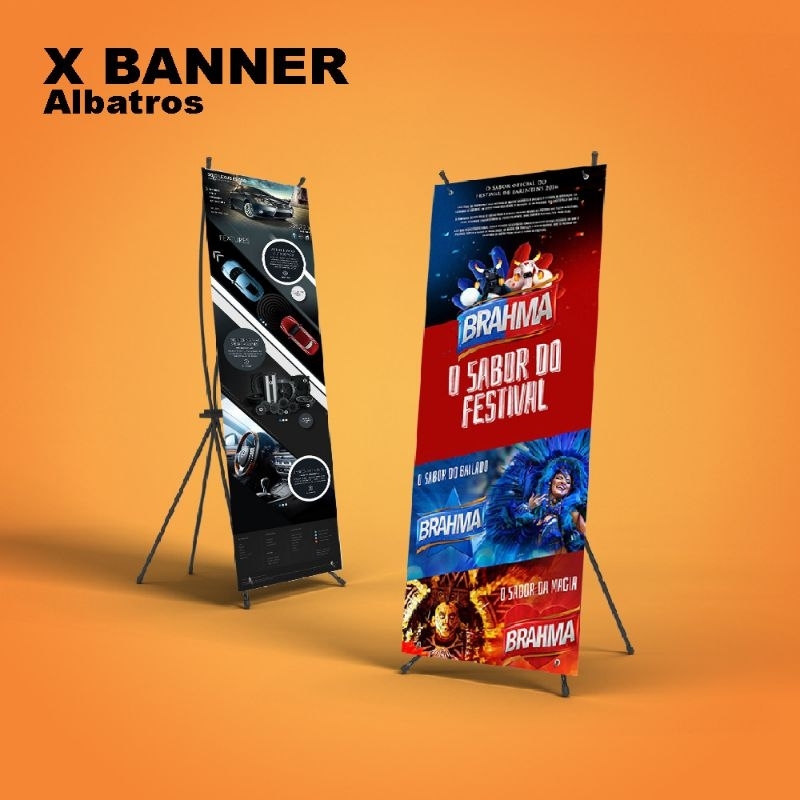 Jual Cetak X Banner 60*160 Bahan FLEXI & ALBATROS | Shopee Indonesia