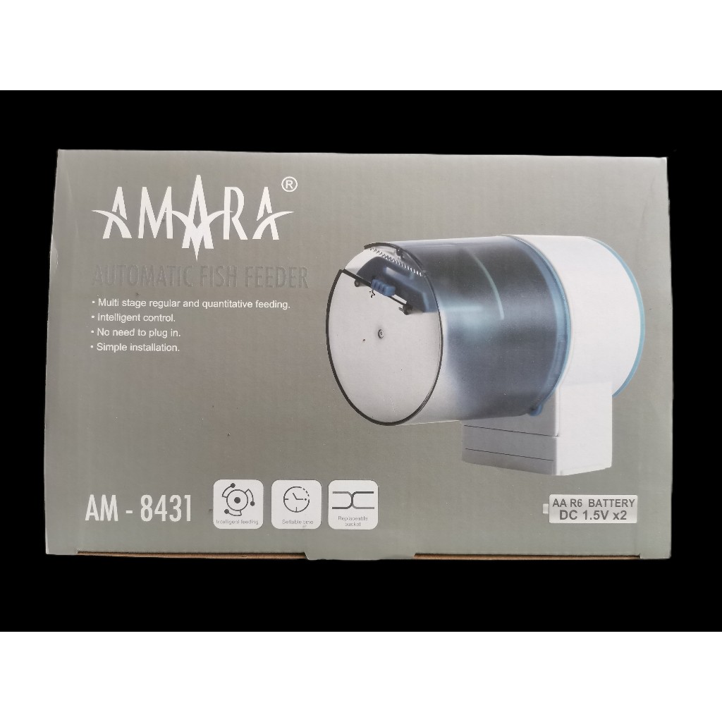 Jual AMARA AM 8431 FOOD TIMER FISH FEEDER otomatis tempat makan ikan ...